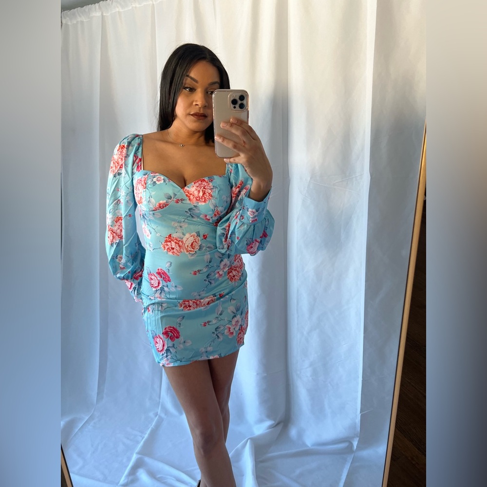 Floral mini dress